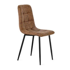 2x Eetkamerstoel Yerevan - Microleder - Cognac 7 2x Eetkamerstoel Yerevan - Microleder - Cognac -Leenbakker Winkel 1000081102 0104