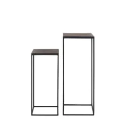 Zuil Chisa - Hout/Zwart - Set -Leenbakker Winkel 1000090864 0110