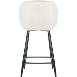 CLP Set Van 2 Barkrukken Gibson Velvet Crème -Leenbakker Winkel 1000092170 0102