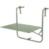 Pro Garden Balkon Tafel - Metaal - Mat Groen - 60 X 43 Cm