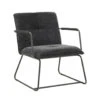 Fauteuil Hailey Zwart Chenille - Stof - Zwart