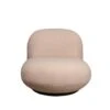Fauteuil Teddy Beige - Zithoogte 41cm - 81x94x71cm - Swivel