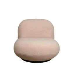 Fauteuil Teddy Beige - Zithoogte 41cm - 81x94x71cm - Swivel