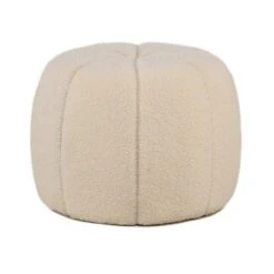 Pouf Met Witte Lussen En Strepen