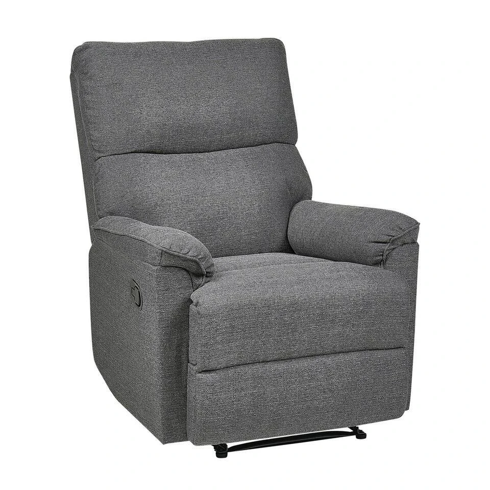 EVERTON - TV-fauteuil - Grijs - Polyester 1 EVERTON - TV-fauteuil - Grijs - Polyester