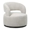 Draaifauteuil - Stof Beige - Hoogte Rugleuning 77cm - Eliza