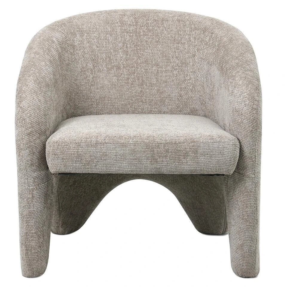 Fauteuil Stof Beige - Incl. Armleuning - 74x73x75cm - Jackie 1 Fauteuil Stof Beige - Incl. Armleuning - 74x73x75cm - Jackie