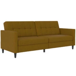 Hartford - 3-zits Slaapbank In Curry Stof