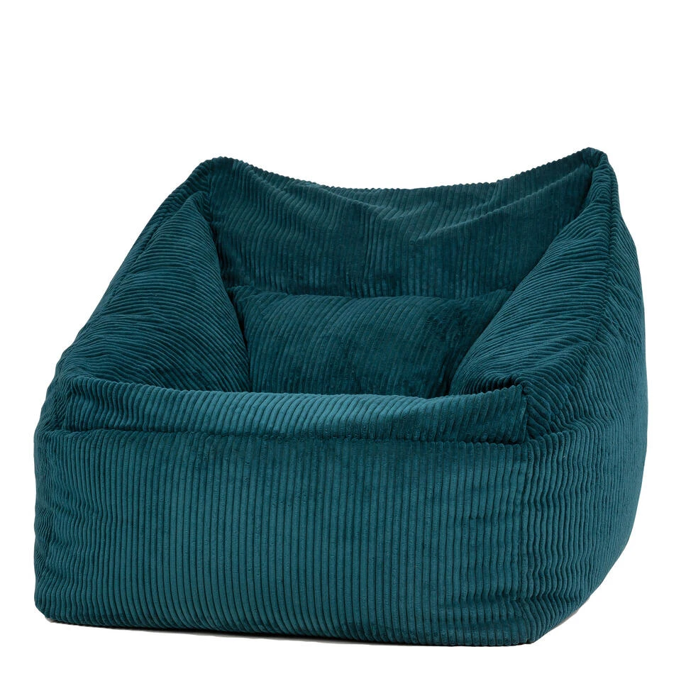Icon Zitzack Morgan - Corduroy Zitzakfauteuil - Blauwgroen 1 Icon Zitzack Morgan - Corduroy Zitzakfauteuil - Blauwgroen