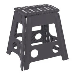 5Five Keukenkruk/opstapje - Opvouwbaar - Grijs - Kunststof - 39cm