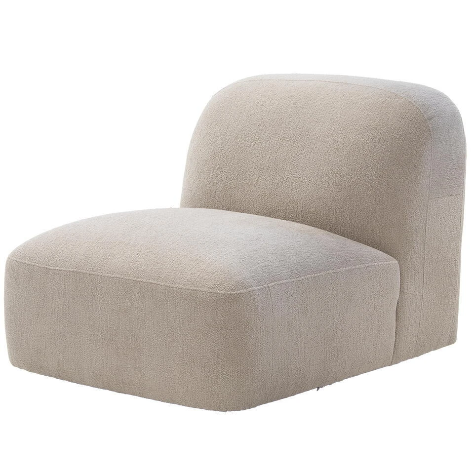 Loveseat Stof Taupe - Zitbreedte 76cm - 76x106x75cm - Mary 1 Loveseat Stof Taupe - Zitbreedte 76cm - 76x106x75cm - Mary