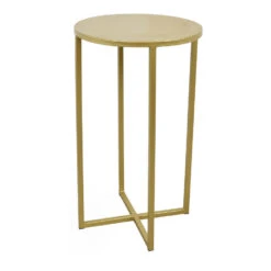 LOFT42 Beau Bijzettafel - Rond - Goud - Metaal