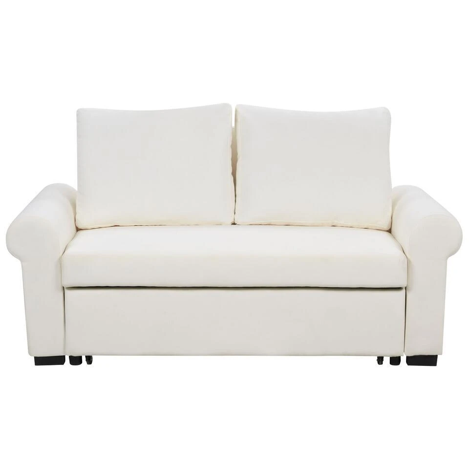 SILDA - Slaapbank - Crème - Polyester 1 SILDA - Slaapbank - Crème - Polyester