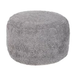 KANDHKOT - Poef - Grijs - 50 X 35 - Katoen