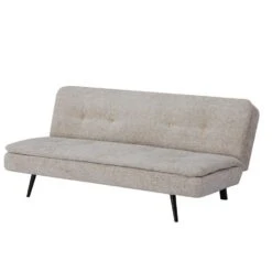 Slaapbank 3-Zits - Beige Stof - Zithoogte 41cm - 179x87x80cm - Olive