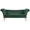 NANTILLY - Chaise Longue - Groen - Symmetrisch - Fluweel