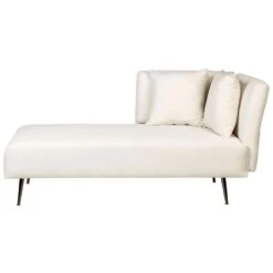 RIOM - Chaise Longue - Wit - Rechtszijdig - Stof