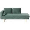 MIRAMAS - Chaise Longue - Groen - Linkerzijde - Fluweel
