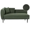 CHEVANNES - Chaise Longue - Donkergroen - Linkszijdig - Polyester