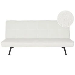 HASLE - Slaapbank 3-zits - Wit - Bouclé