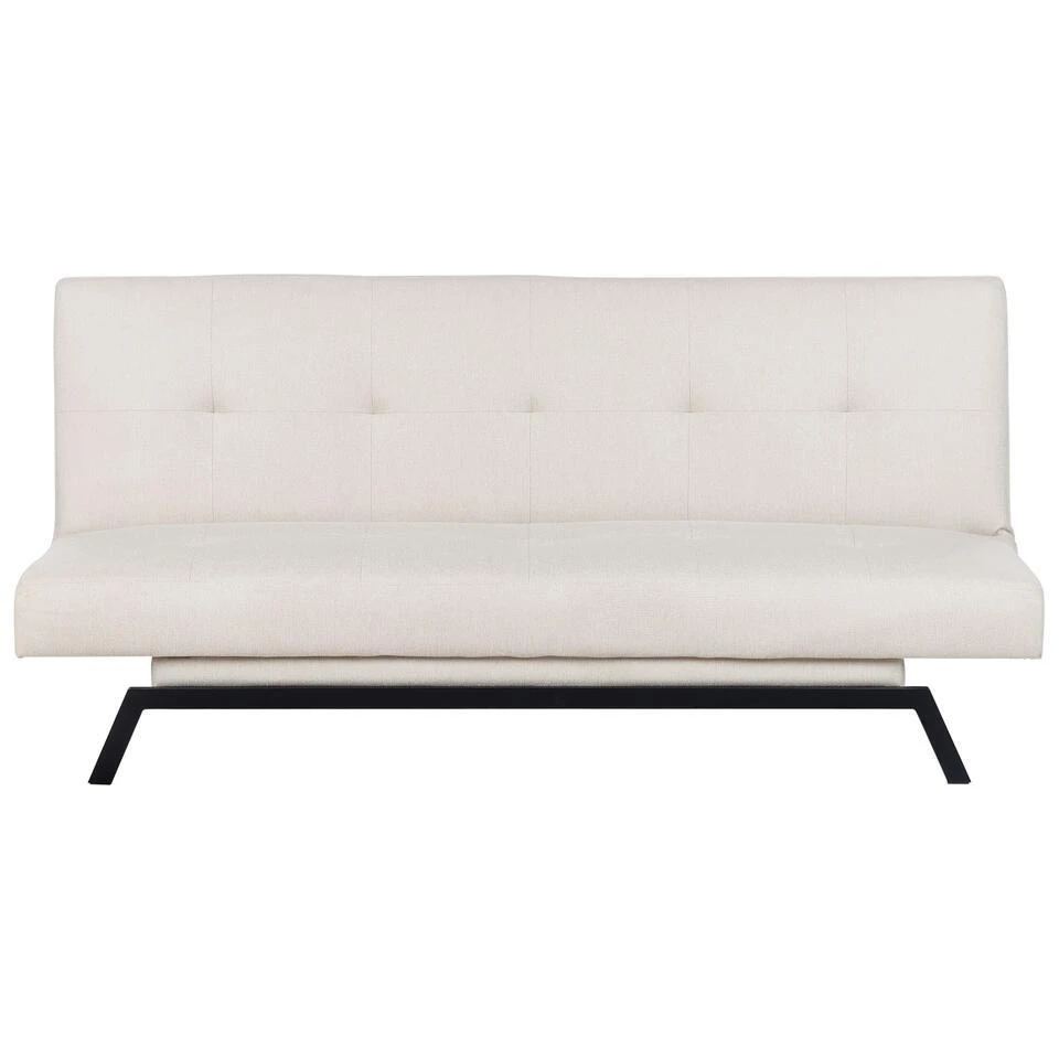 LEEDS - Slaapbank 3-zits - Wit - Polyester 1 LEEDS - Slaapbank 3-zits - Wit - Polyester