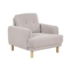 TUVE - Fauteuil - Taupe - Polyester
