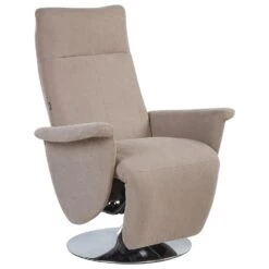 PRIME - Relaxfauteuil - Taupe - Polyester