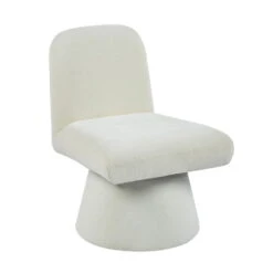 Draaifauteuil Beige Stof - 70x60x78cm - Zithoogte 45cm - Olivier
