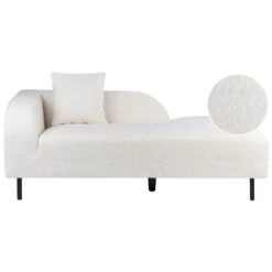 LE CRAU - Chaise Longue - Wit - Linkerzijde - Polyester