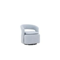 Svea - Teno Draaibare Fauteuil - Boucle - Lichtblauw