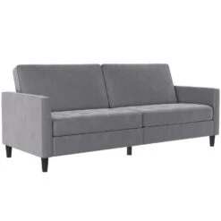 Presley - 3-zits Slaapbank In Grijs Fluweel