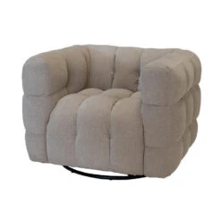 Draaifauteuil Taupe - Zithoogte 44cm - Stuva