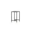 Fjôrd Bijzettafel Zwart Glas - 40x40x70cm - Dipp