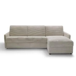 CALICOSY - Slaapbank BELLUNO - Beige - 87x260x150 Cm