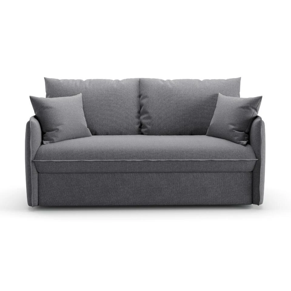 CALICOSY - Slaapbank MIRA - Grijs - 90x185x104 Cm 1 CALICOSY - Slaapbank MIRA - Grijs - 90x185x104 Cm