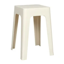 Home Deco Factory Zit Krukje/stoel - Creme Wit - 34 X 47 Cm
