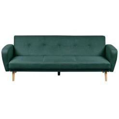 FLORLI - Slaapbank 3-zits - Groen - Polyester