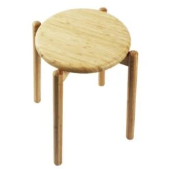 Krukje Kool - Ø32x45cm - Bamboehout