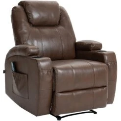 CLP Fauteuil Galena Zwart Frame - Kunstleer - Licht Bruin