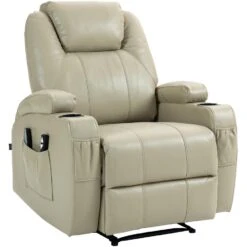 CLP Fauteuil Hepler Zwart Frame - Kunstleer - Creme