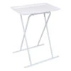 Home Deco Factory Bijzettafeltje - Metaal/kunststof - Wit