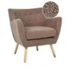 DRAMMEN - Chesterfield Fauteuil - Bruin - Bouclé