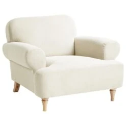 KIBERG - Fauteuil - Lichtbeige - Polyester