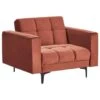 ALNES - Fauteuil - Lichtrood - Polyester