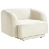 SKJANES - Fauteuil - Lichtbeige - Polyester