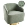 LAVIK - Fauteuil - Lichtgroen - Bouclé