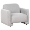 SALAND - Fauteuil - Grijs - Polyester