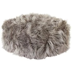 MUKKI - Poef - Grijs - Polyester
