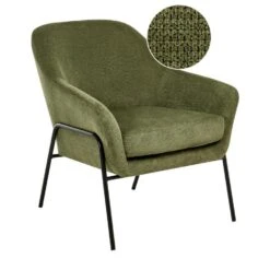 VEDDIGE - Fauteuil - Groen - Polyester