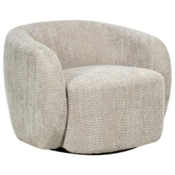 TORE - Draaifauteuil - Beige - Polyester